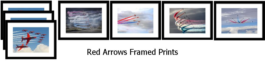 Red Arrows Framed Prints